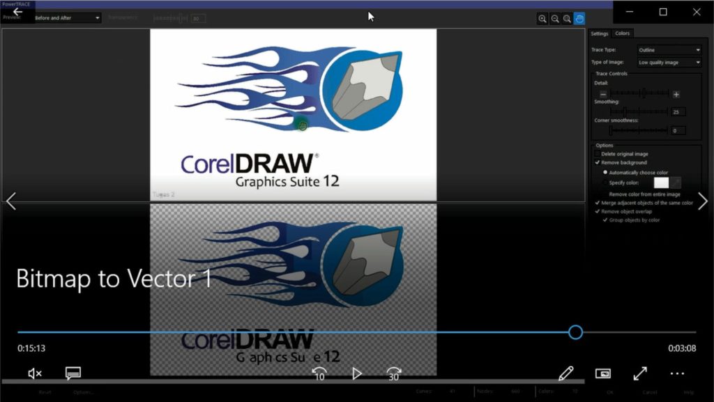 Bitmap to Vector Tracing 1