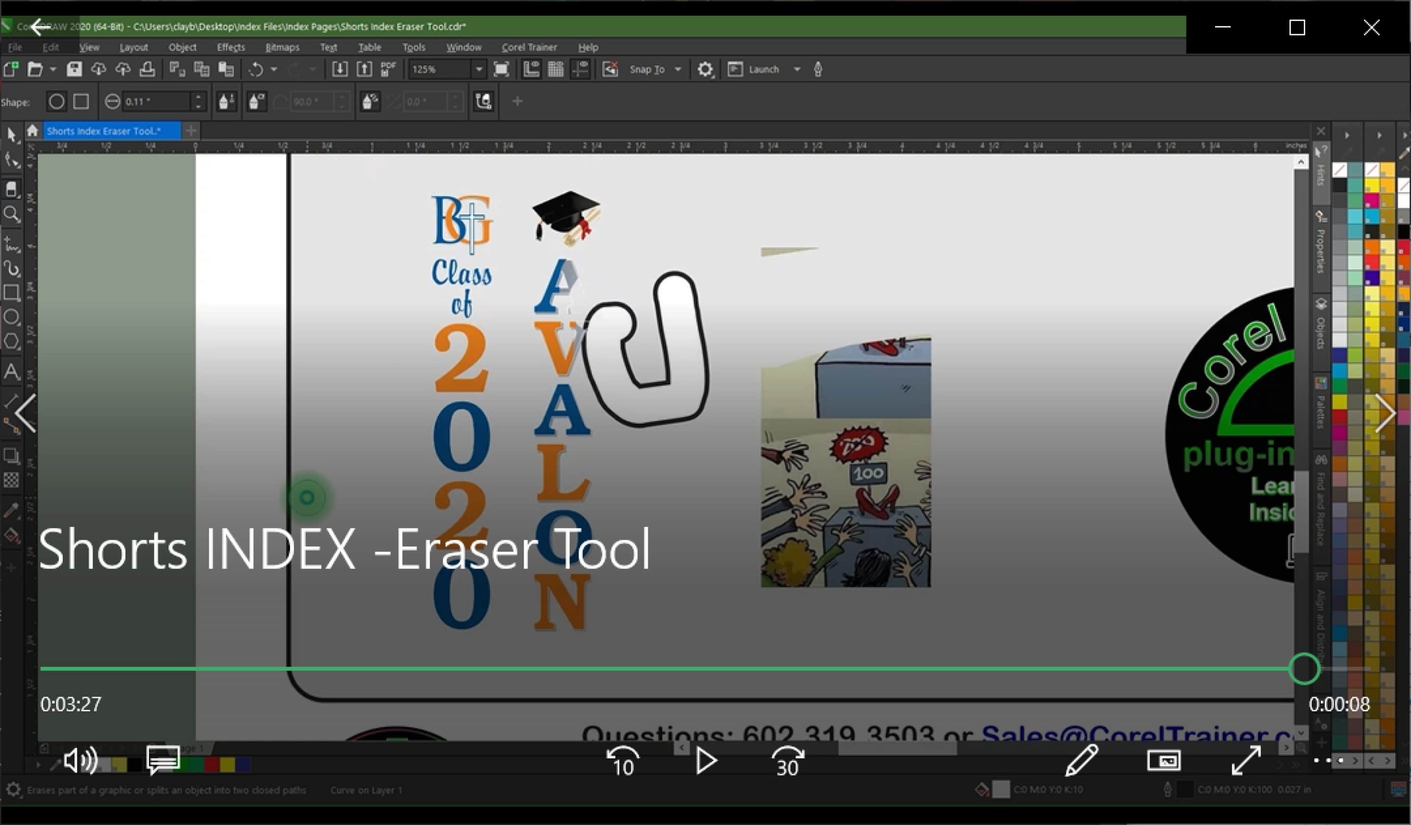 Eraser Tool Corel Trainer